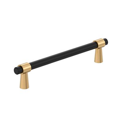 Amerock Mergence 5-1/16 Inch cc Cabinet Pull Matte Black/Champagne Bronze