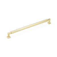 Schaub Haniburton 15 inch CC Appliance Pull in Unlacquered Brass