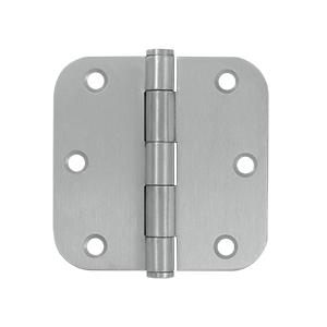 Deltana 3 1/2 x 3 1/2 Inch Stainless Steel 5/8 Radius Corner Hinge - Pair