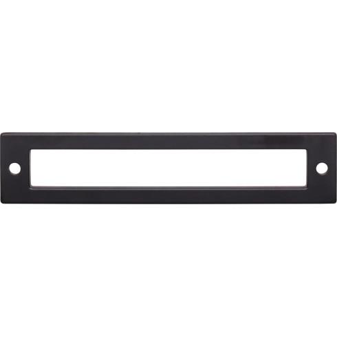 Top Knobs TK925BLK Hollin Backplate 5 1/16 Inch CC Flat Black