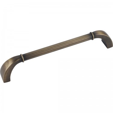 Hardware Resources Cordova 160mm CC Cabinet Pull - Antique Brushed Satin Brass