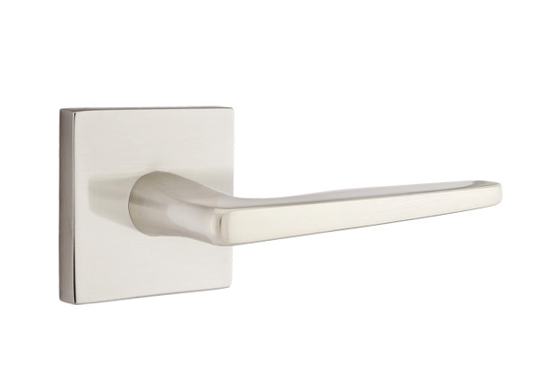 Emtek Hermes Lever Handle with Square Rosette