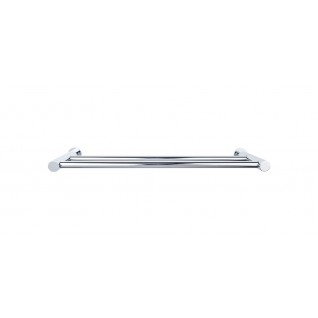 Top Knobs HOP7PC Hopewell 18 inch Double Towel Bar Polished Chrome