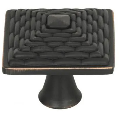 Atlas Homewares Mandalay Square Knob 1 1/4 Inch Venetian Bronze