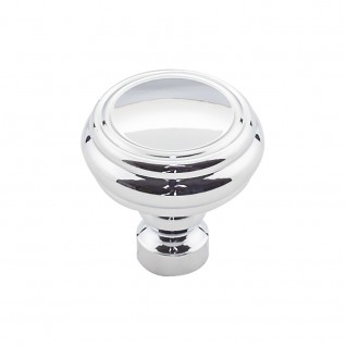 Top Knobs TK88PC Brixton 1 1/4 inch Rimmed Knob Polished Chrome
