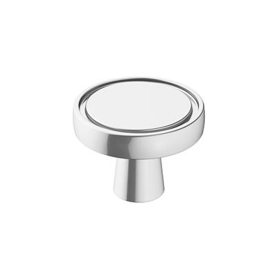 Amerock Destine 1-3/8 Inch cc Cabinet Knob Polished Chrome