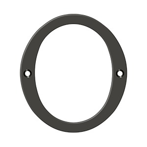 6 Inch Numbers, Solid Brass Number 0