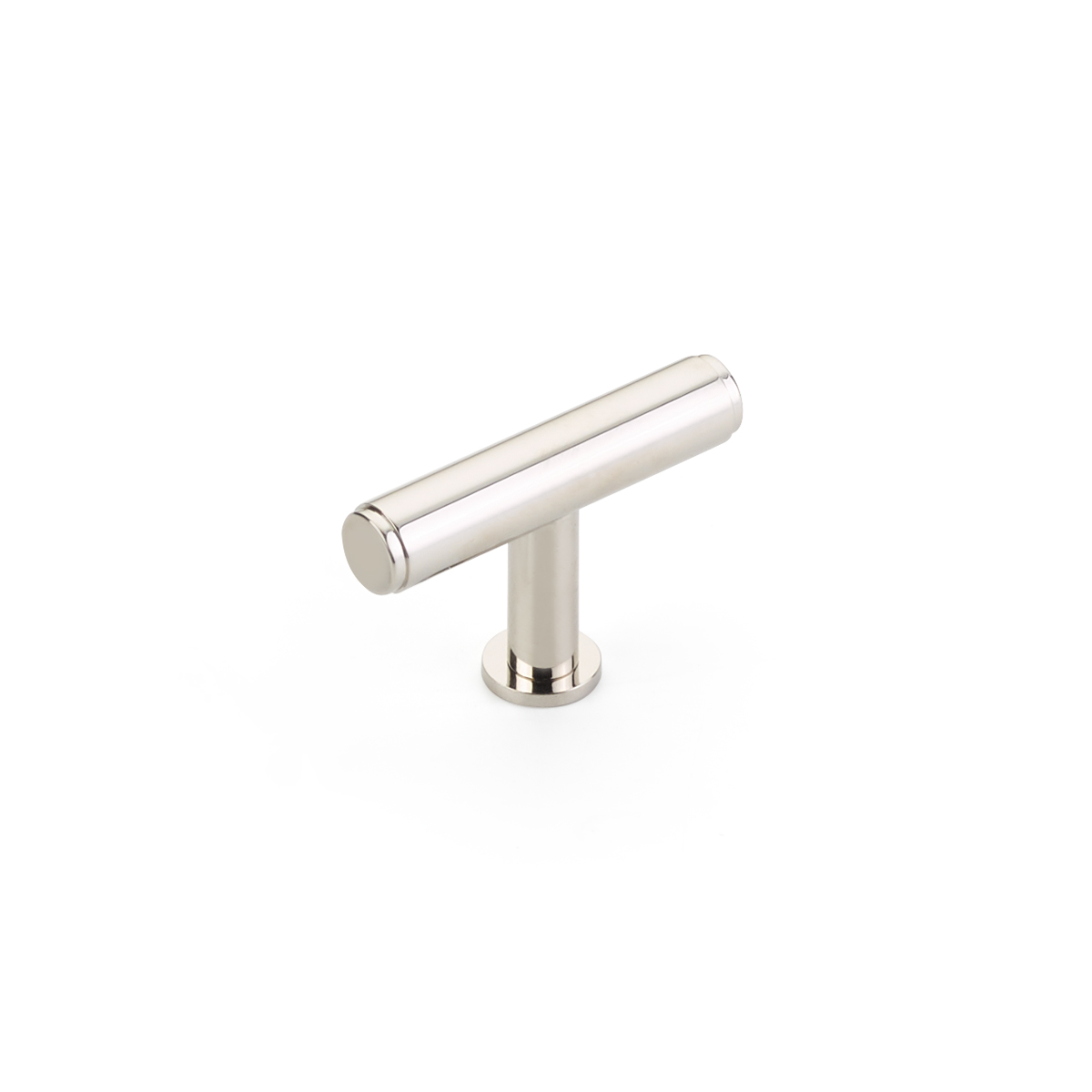 Schaub Pub House, Smooth 2 Inch cc, Polished Nickel T-Knob