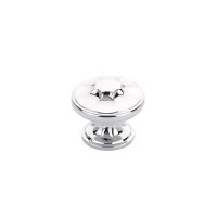 Schaub Country 1 3/8 inch Diameter Round Knob in Polished Chrome