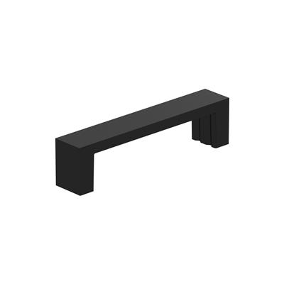 Amerock 3 3/4 Inch CC Matte Black Augment Cabinet Pull