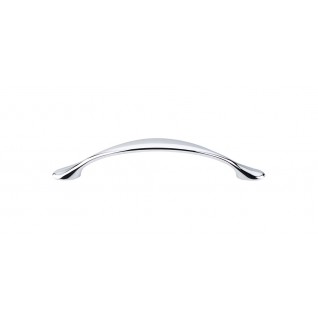 Top Knobs M524 Nouveau Hartford Pull 3 3/4 Inch CC Polished Chrome