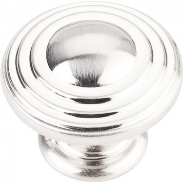 Hardware Resources Bremen 2 Cabinet Knob 1-1/4 Inch - Satin Nickel