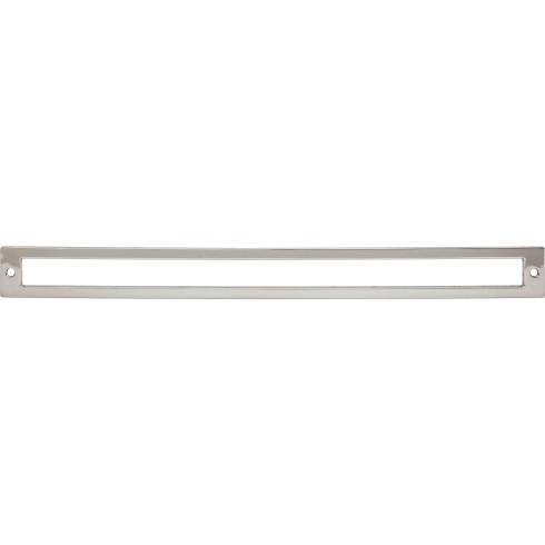 Top Knobs TK929PN Hollin Backplate 12 Inch CC Polished Nickel