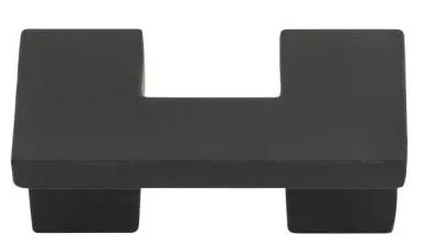 Atlas Homewares U Turn Knob 1 1/4 Inch CC Matte Black