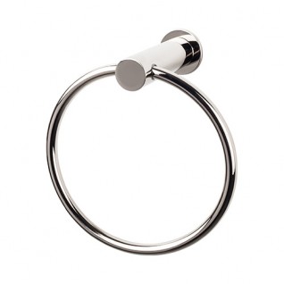 Top Knobs HOP5PN Hopewell Towel Ring Polished Nickel