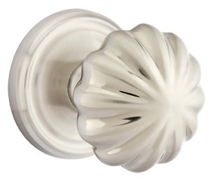 Emtek Melon Knob with Regular Rosette