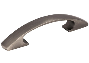 Hardware Resources 3" CC Brushed Pewter Arched Strickland Cabinet Pull