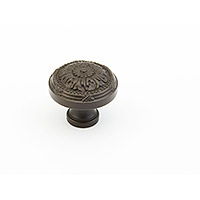 Schaub Versailles Round Knob 1 1/4 inch dia Oil Rubbed Bronze
