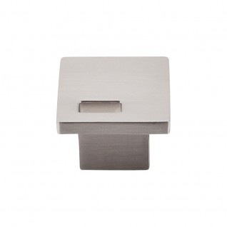 Top Knobs Sanctuary II Modern Metro Slot Knob 1 1/4 Inch - Brushed Satin Nickel