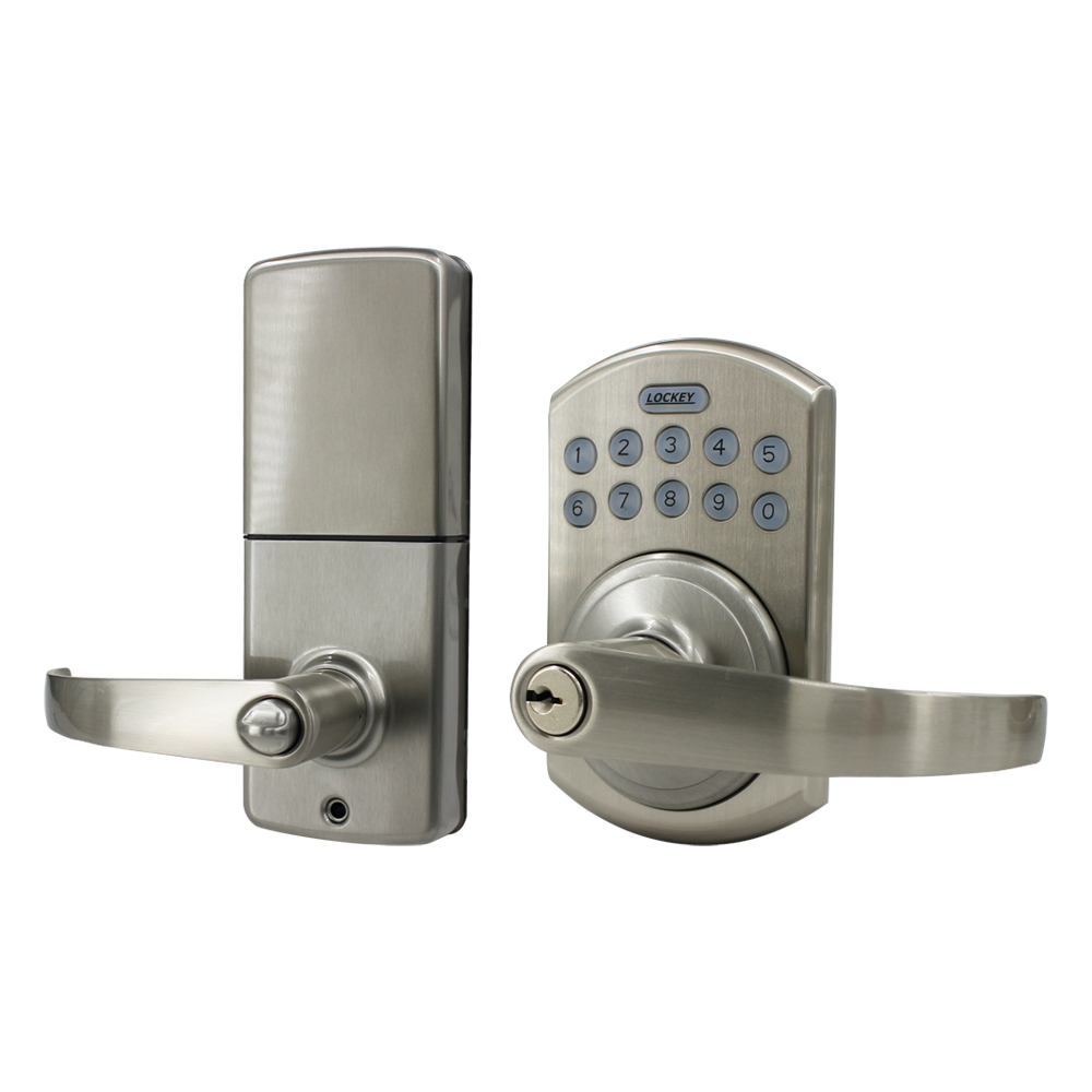 Lockey W915SN Electronic WiFI Smart Lever Lock - Satin Nickel