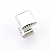 Schaub Northport 1 3/8 inch Diameter Square Knob in Polished Nickel