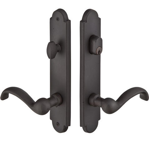 Emtek Configuration 2 Sandcast Arched 2X10 Multi Point Lock Trim Only