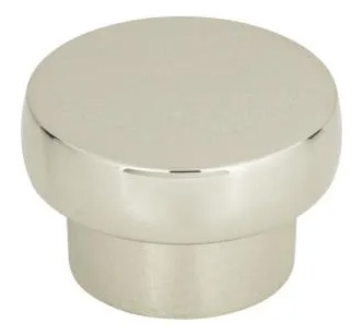 Atlas Homewares Chunky Round Knob Large 1 13/16 Inch Polished Nickel
