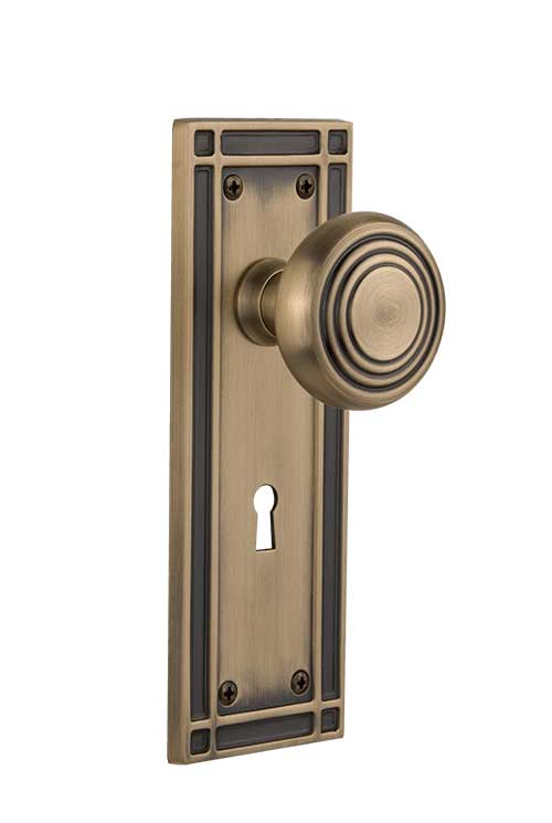 Nostalgic Warehouse Mission Plate with Deco Knob