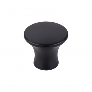 Top Knobs TK591BLK Oculus Medium Round Cabinet Knob 1 1/8 Inch Flat Black
