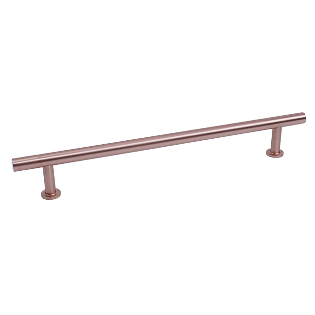 Century Modern Geo 192MM Solid Brass T-Bar in Satin Rose Gold