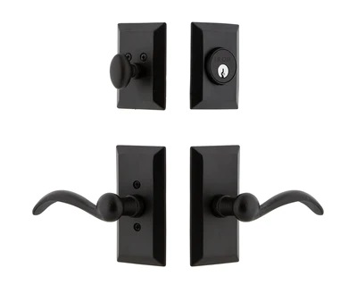 Ageless Iron Tine Lever with Vale Short Plate Combo Entry Set