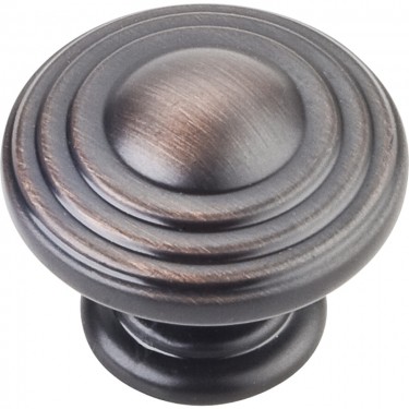 Hardware Resources Bremen 2 Cabinet Knob 1-1/4 Inch - Brushed Oil-Rubbed Bronze