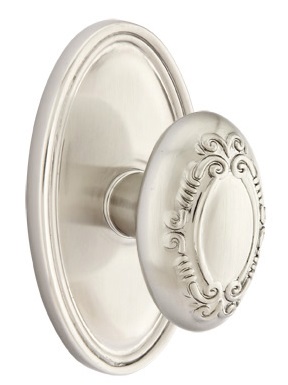 Emtek Victoria Knob with Oval Rosette