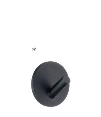 Beslagsboden Design Single Mini Self-Adhesive Hook - Matte Black (4-Pack)