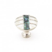 Schaub Fair Isle 1-3/8 Inch Cabinet Knob- Polished Nickel