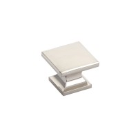 Schaub Northport 1 3/8 inch Diameter Square Knob in Brushed Nickel