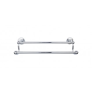 Top Knobs ED9PCA Edwardian 24 inch Double Towel Bar Polished Chrome