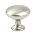 Berenson Euro Moderno Knob 1-3/16 Inch Dia Brushed Nickel