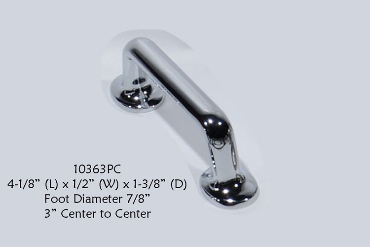 Residential Essentials 10363 Polished Chrome Cabinet Pull