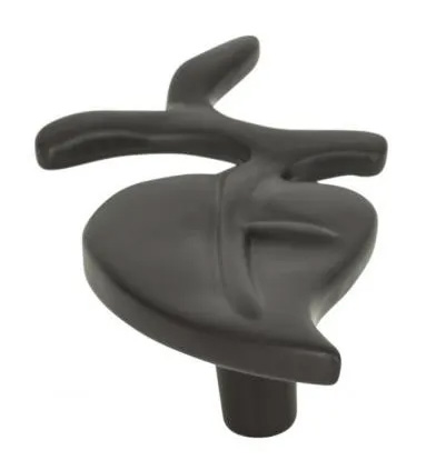 Atlas Homewares California Leaf Knob 2 1/2 Inch Aged Bronze