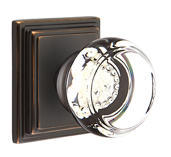 Emtek Georgetown Knob with Wilshire Rosette