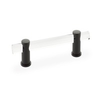 Schaub Lumiere 4 inch cc Pull Acrylic Oil Rubbed Bronze