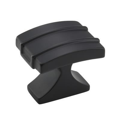Amerock Davenport 1-1/4 Inch Cabinet Knob Matte Black