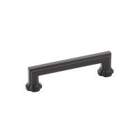 Schaub Empire 4 inch CC Cabinet Pull in Matte Black