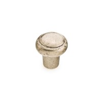 Schaub Cast Bronze Mountain 1 3/8 inch Round Ring Knob in Italian Nickel