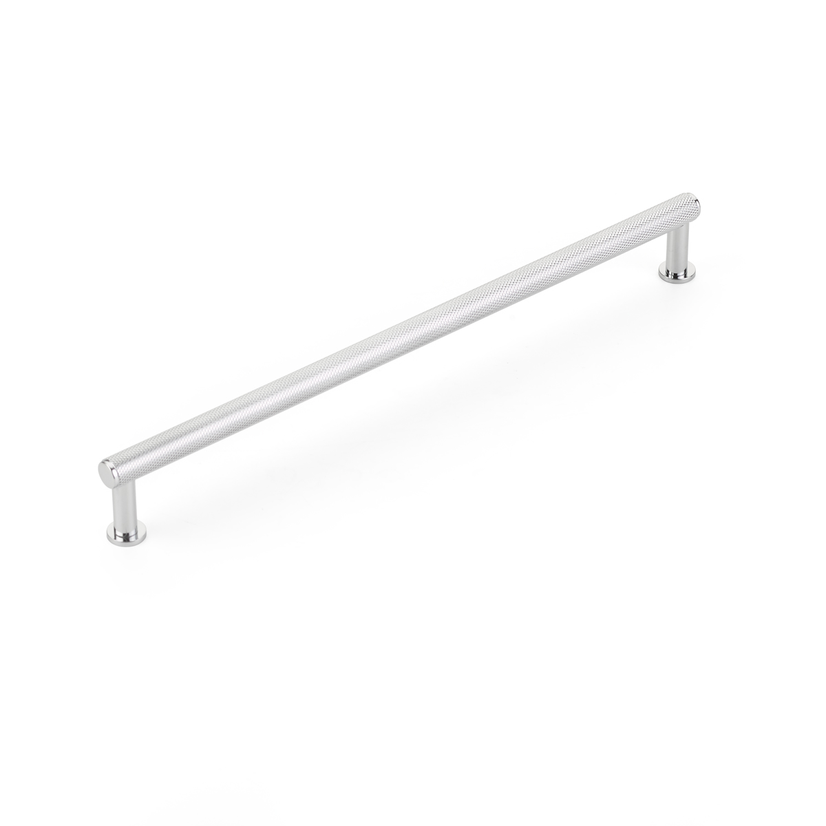 Schaub Pub House, 10 Inch cc, Knurled Polished Chrome Pull
