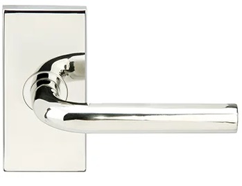 Inox 101 Cologne Lever Handle with Rectangular Rosette