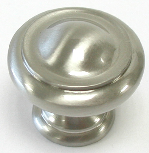 Top Knobs M1116 Nouveau III 1 1/8 Inch Dome Knob Brushed Satin Nickel