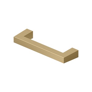 Modern Square Bar Pull, 3 1/2 Inch, HD, Solid Brass
