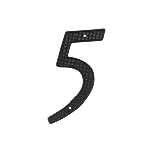 4 Inch Numbers Zinc Die-Cast, Black